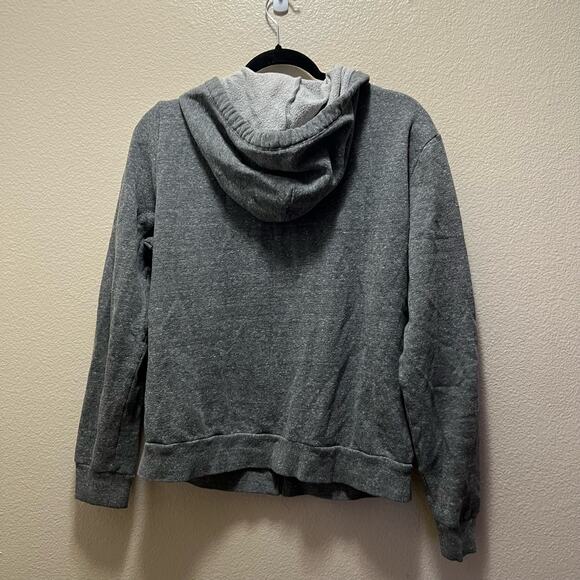 Victoria's Secret PINK Gray Full Zup Fleece Lined Hooded Jacket Size Large - Picture 3 of 9